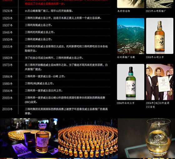 日本原装进口洋酒 三得利威士忌响和风醇韵V-0010019